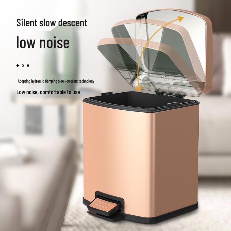 Kelibang Stainless Steel Foot Pedal Trash Can