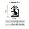 Spooky Cat Custom Metal Wall Sign - Personalized Waterproof Iron Plaque for Indoor/Outdoor Decor, Wall Sculptures.