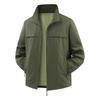 Stand Collar Jacket Men's Lightweight Waterproof Casual Jacket Solid Color Versatile Workwear Top Multi-color