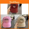Animal Embroidered Cotton Baseball Cap For Women Men With Wide Brim Spring