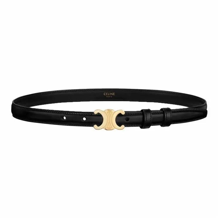 

CELINE simple cowhide leather belt women s black width 1.8cm 80-Basic Packaging-Dust Bag or Box