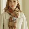 NONLOCAL Holiday Check Blend Muffler - Beige Check