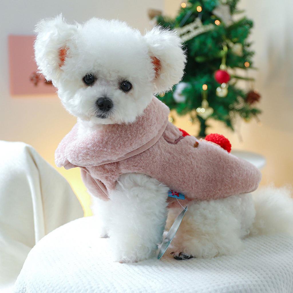 Small Dogs Vest Coat Christmas Reindeer Vest Costume Dressup Clothes Kitten Photoshooting Props Festival Holiday Suit