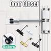 Aluminum Alloy Automatic Door Closer Wear Resist Safety Door Closing Hinge Self-Closing Mounted Spring Door Closer Furniture