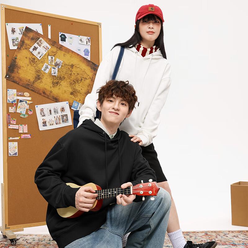 Jeanswest Herren Z Schwergewicht Fleecegefütterter Kapuzenpullover