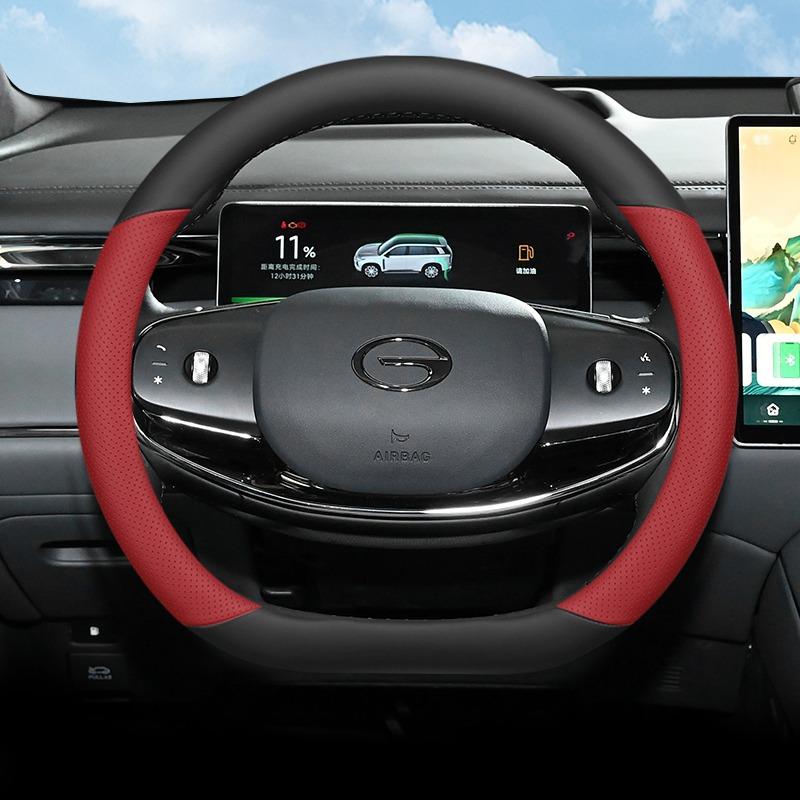 For GAC Trumpchi S7 S9 2026 2026 Leather Car Steering Wheel Cover Ultra-thin Anti Slip Car Handle Covers Interior Accessories