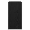 Record Cabinet Black Oak Effect 44.5 x 36.5 x 74.5 cm