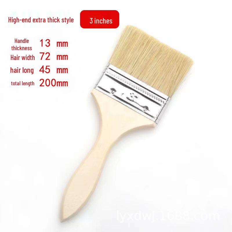 Wood Handle Bristle Brushes: Cleaning, Industrial, Barbecue & Thickened Hog Bristle Options
