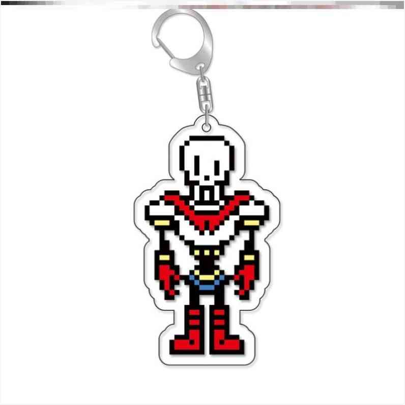 

Game Anime UNDERTALE Pixel Acrylic Keychain Model Cosplay Characters Ornament Goods Collection firend Fans Toys Gifts 6 cm