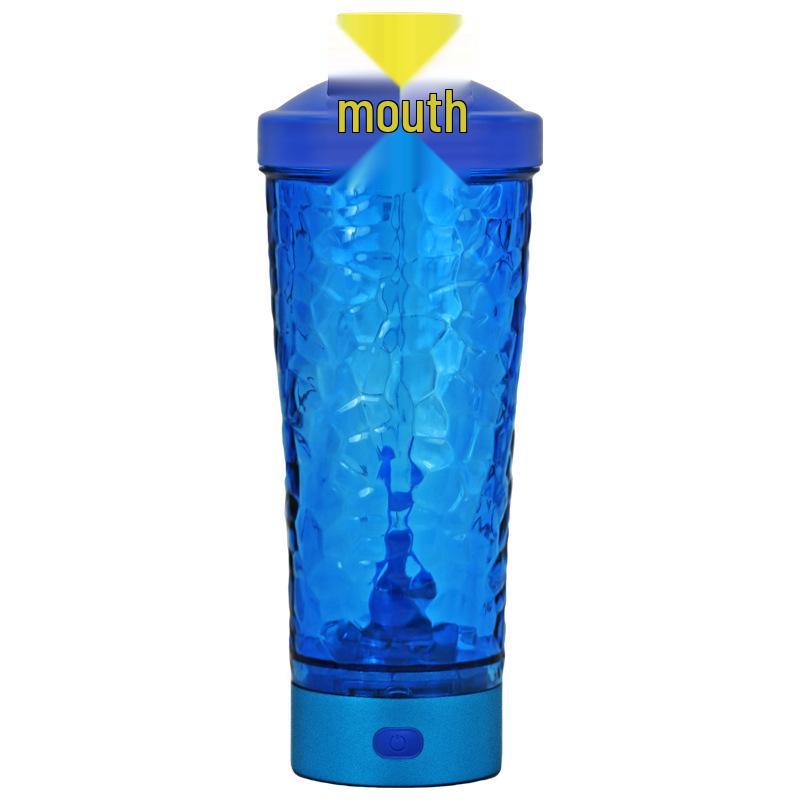 

Автоматический магнитный шейкер для протеиновых порошков и кофе с возможностью нанесения логотипа на заказ 700ml синий