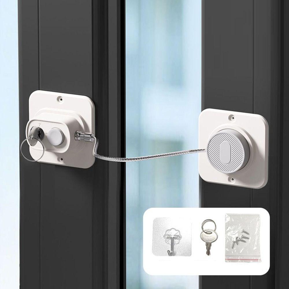 Anti-pinch Hand Safety Lock No Drilling Adjustable Cabinet Lock Unisex Protection Window Digital Password Lock for Home