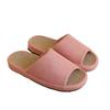 Linen slippers women's platform floor silent mute men's four seasons indoor household couple cotton and linen