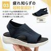 MERPHINE Knit Mesh Sports Sandals with Thick and Stylish for Summer and Office Wear Women's Soles, Breathable, Lightweight,
