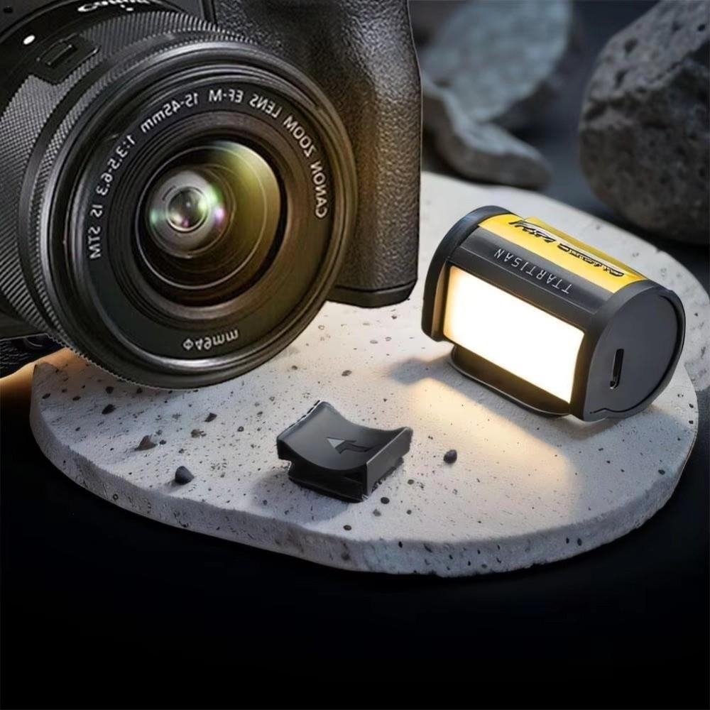 USB Rechargeable Mini Magnetic Flash Magnetic Mount Cold Shoe Mount Fill Light Quick Release Camera Flash Night Scene Lighting