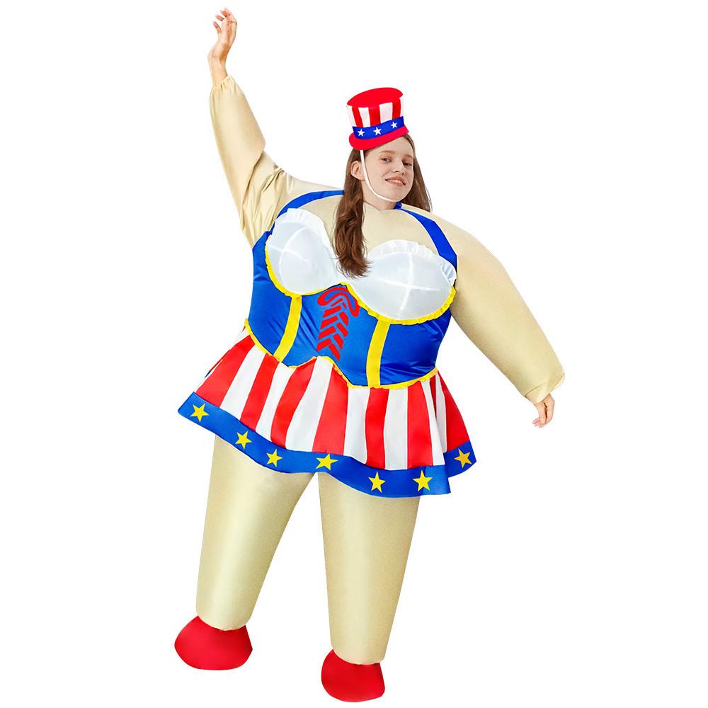 Independence Day Inflatable Costume National Day Patriotic Party Performance Doll Costume