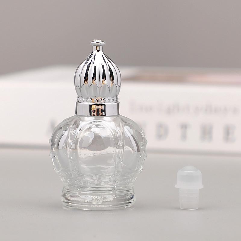 Perfume Bottling Gold Glass Mini Transparent Empty Sample Vial Essential Oil Bottles Refillable Bottles Dropper Bottles Perfume