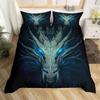 Scientisfictional Dragon Bedding Set Duvet Cover Sheet Printed Bed Set Pillowcase Bed Full Queen King Size Comforter Bedroom