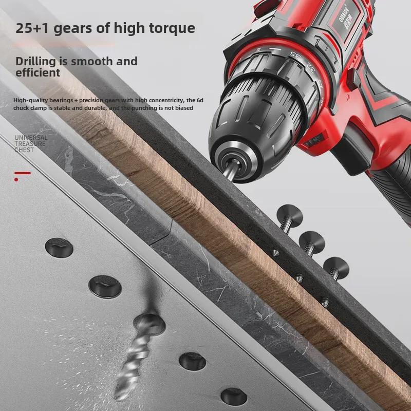 Multifunctional Electric Drill & Household Repair Tool Set for Carpentry and Electrician Tasks