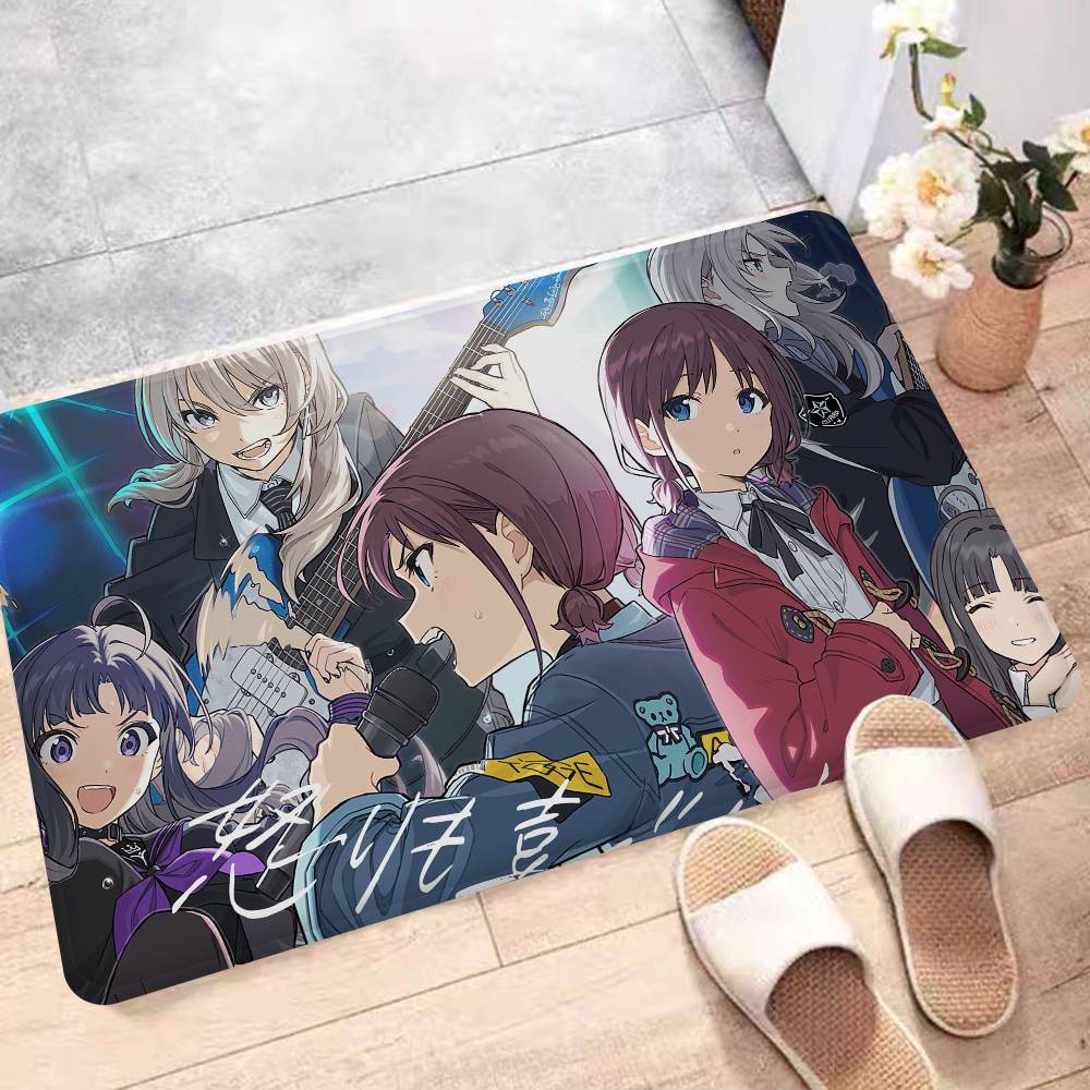 Anime Band Girls Band Cry Door Mat Washable Non-Slip Living Room Sofa Chairs Area Mat Kitchen Doormat Area Rug