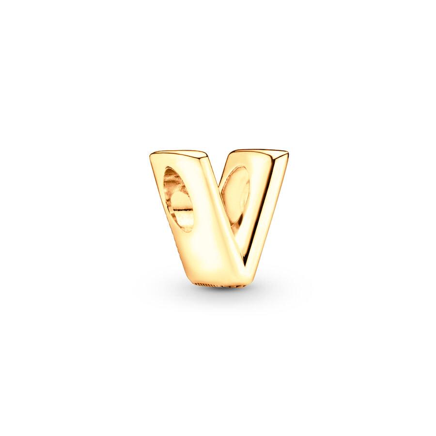 Sparking Gold Plated 26A-Z Letter Charm Beads Dangle Fit Genuine Copper Design Snake Arm Bracelet Necklace Bead For DIY Style Jewelry Women Gift