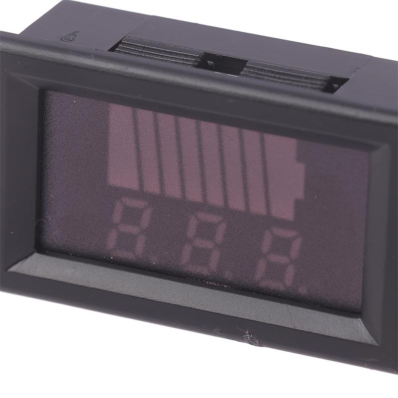 Car Battery Charge Level Indicator 12V 24V 36V 48V 60V Lithium Battery Capacity Meter Tester Blue Display Led Tester Voltmeter