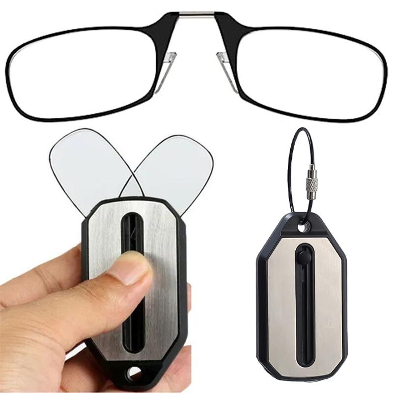 Legless Presbyopia Glasses, Mini Portable Keychain, Reading Glasses, Reading Glasses for the Elderly