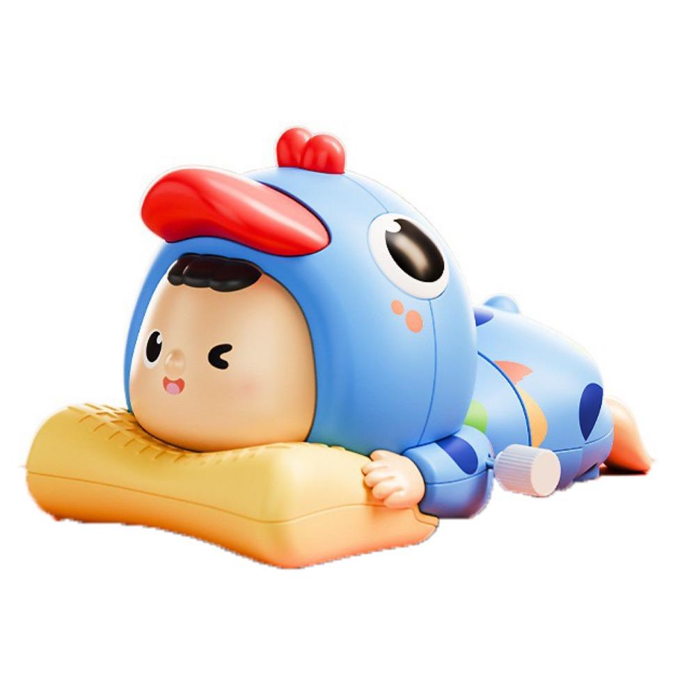 

Big Eyes Crawling Baby Toys Learns To Crawl Twist Walking Duck Learning Crawling Doll Baby синій