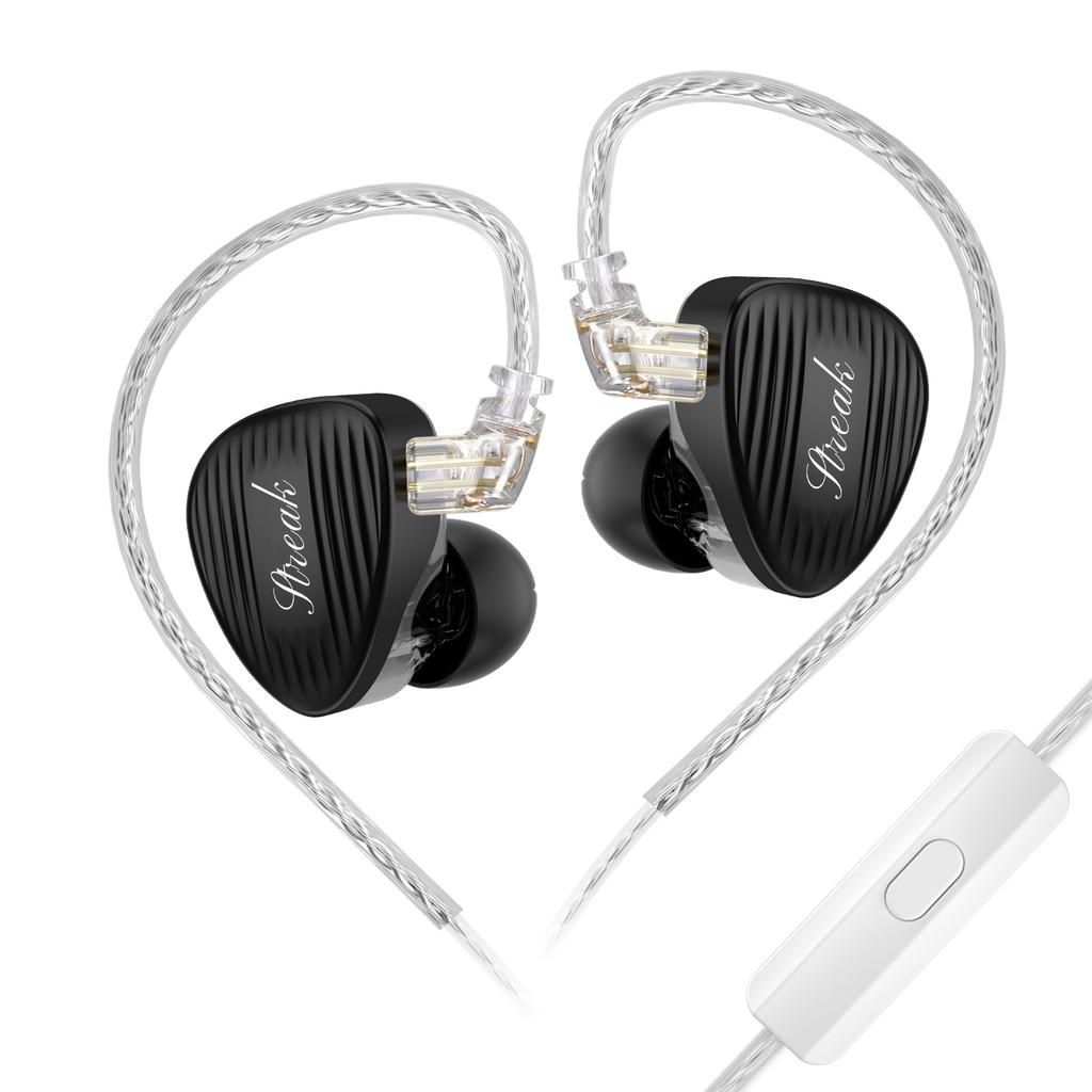 GK STREAK Earphones New-Generation Upgraded Dynamic Driver Unit + Microplate Tweeter Unit Metal Headphone
