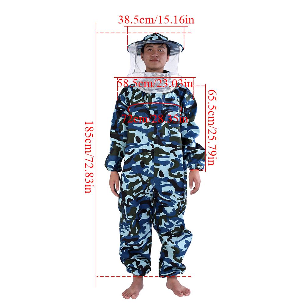 Professional Beekeeping Protective Suit Beekeeping Beekeeper Protect Equipment(XXL)