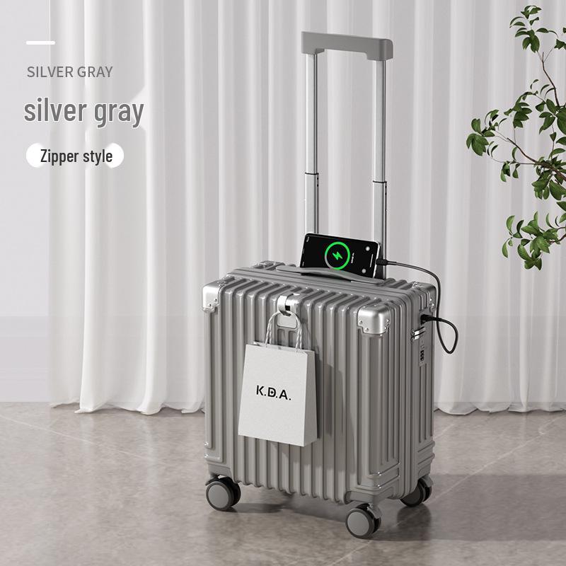 Lightweight Mini Trolley Suitcase with Combination Lock, 18-20 Inch - Ideal for Students and Kids.