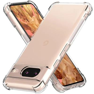 Etui z TPU odporne na wstrząsy Airbag do Google 8A 8 7 6 Pro 7A 6A Przezroczyste ochronne Ultra cienkie przezroczyste pełne etui ochronne