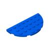 40pcs MOC Parts 22888 Plate Round Half Corner 4 x 8 Compatible Bricks DIY Assmble Building Blocks Particle Kid Brain Toy Gift