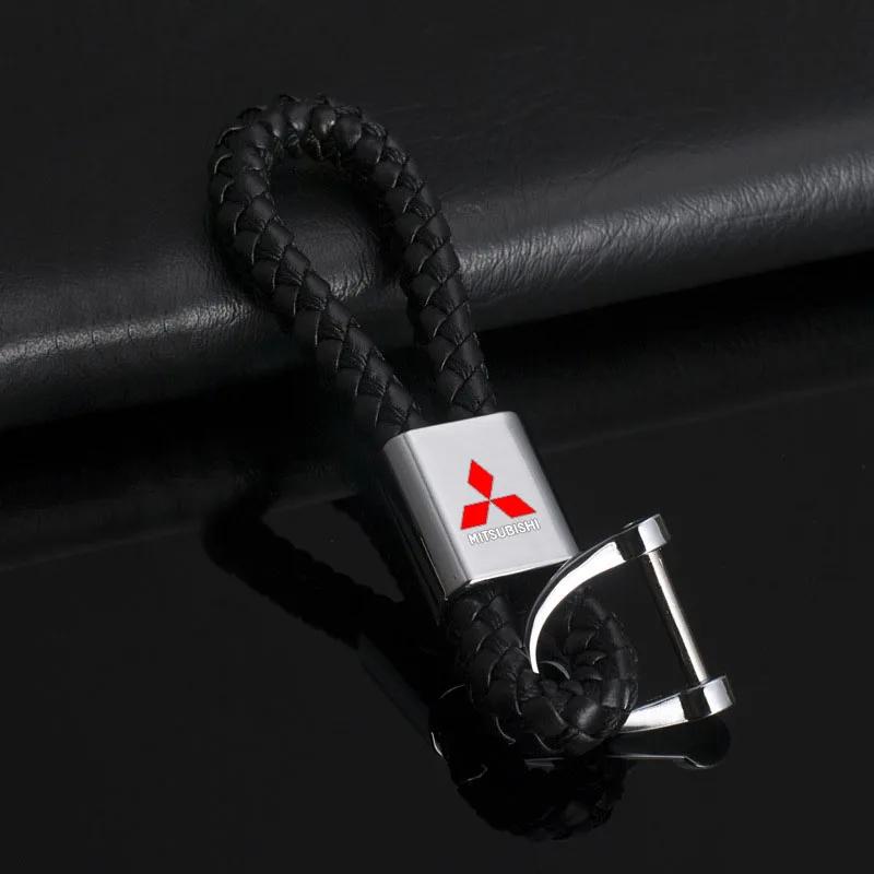 cxrmfs1 Metal Car Key Chain Key Ring Key Lanyard Car Emblem For Mitsubishi ASX Lancer Pajero Outlander L200 EVO Lancer EX Sticker Label