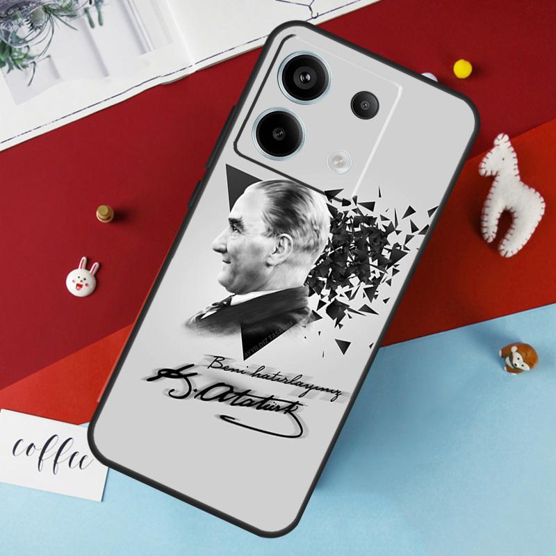 Türkei Mustafa Kemal Atatürk Hülle Für Xiaomi Redmi Note 14 12 11 10 13 Pro 15 Pro Plus Redmi 15 14C 10C 12C 13C 15C Abdeckung
