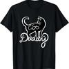 Cat Daddy Black Cat Design Cat Dads Funny Cat Person T-Shirt