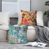 BLOMSTERMARKNAD Blomsterkonst Kudde Animekudde Soffsäng Huvudkuddfodral Kuddöverdrag 45x45 Cm Mode