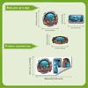 Ocean World Fish Pattern  Toilet Sticker Bathroom Decoration Waterproof Toilet Covers Self-adhesive Wall Stickers Waterproof