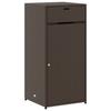 VidaXL Garden Storage Cabinet, Patio Organizer with Door, Outdoor Furniture Backyard, Brown 365560