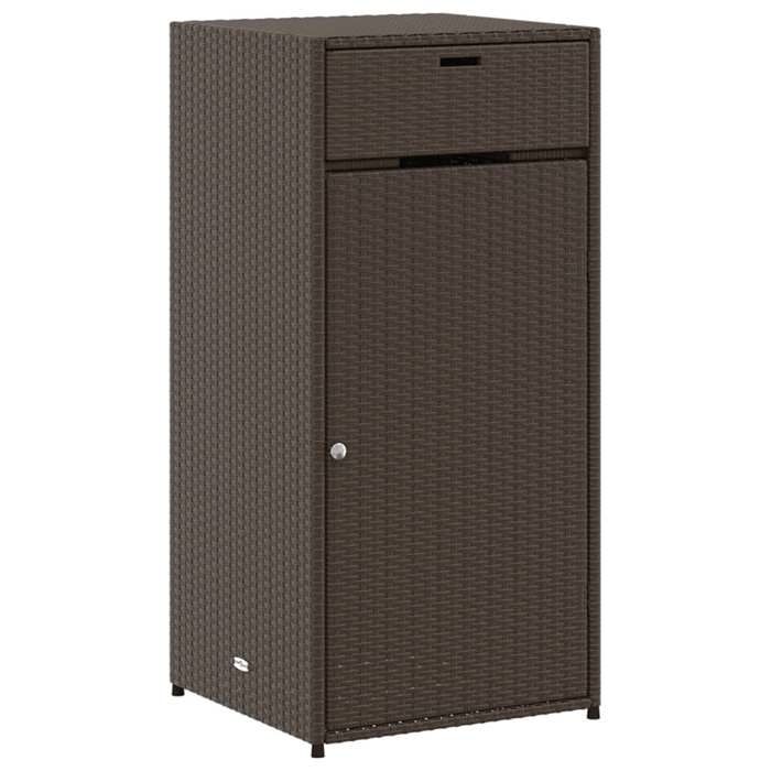 VidaXL Garden Storage Cabinet, Patio Organizer with Door, Outdoor Furniture Backyard, Brown 365560