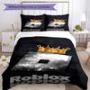 Set Biancheria da Letto Roblox Copripiumino Traspirante con Federe Biancheria da Letto Decorativa per Camera da Letto Decorazione della Casa Regalo di Compleanno