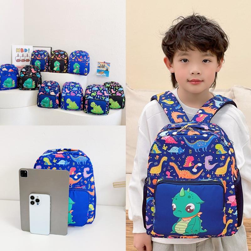 Preschool Children Dinosaur Backpack Boys Girls Animal Print Essentials Space