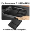 For Leapmotor C10 2024-2026 Center Console Lower Storage Box Armrest Storage Tray Organizer Case Auto Car Interior Accessories