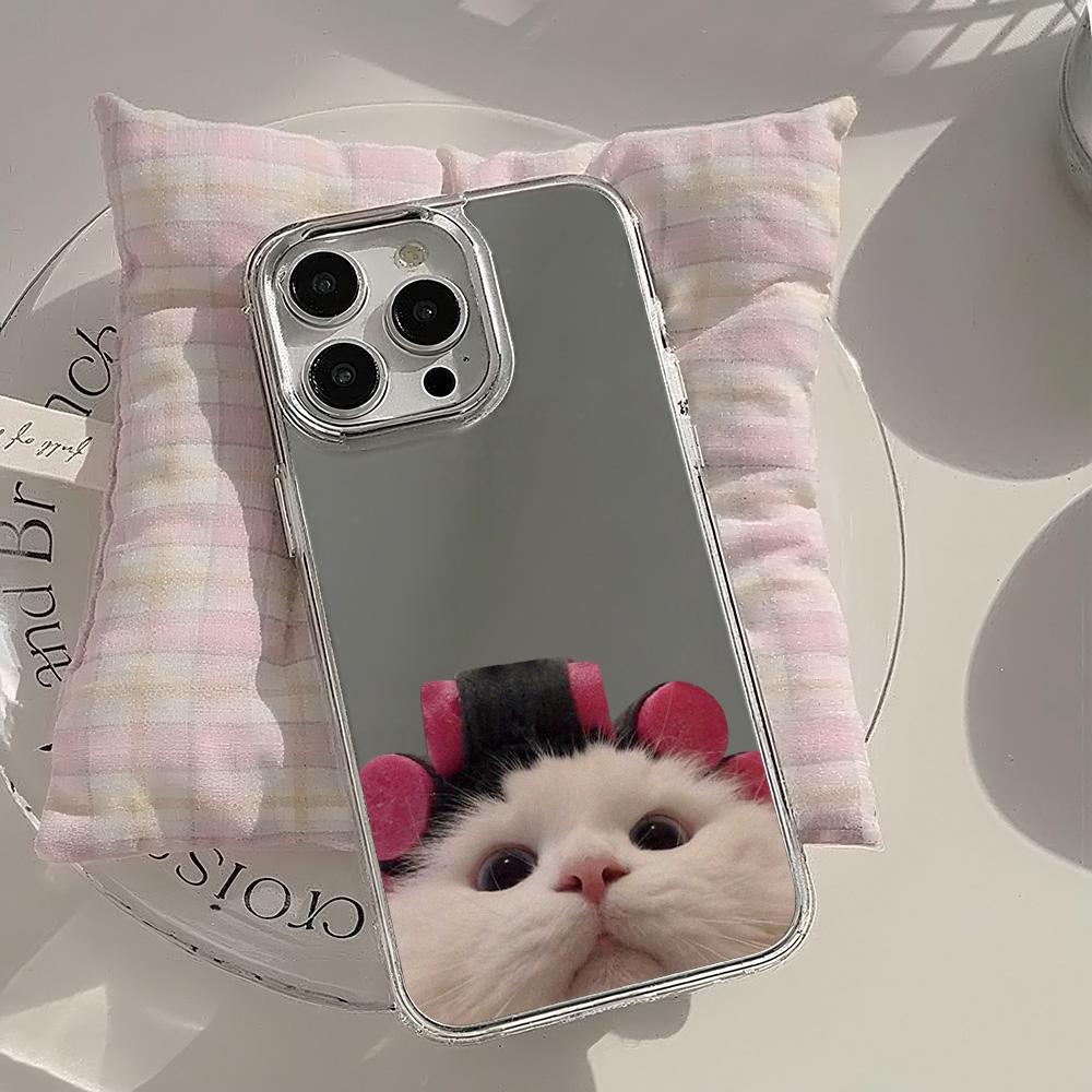 Etui na telefony komórkowe iPhone 11 13 XR 15 Pro Max 12 14 Pro Max Etui iPhone 16 XS Max Lustrzane etui ochronne Lustro Wykwintna kreskówka Wodoodporna