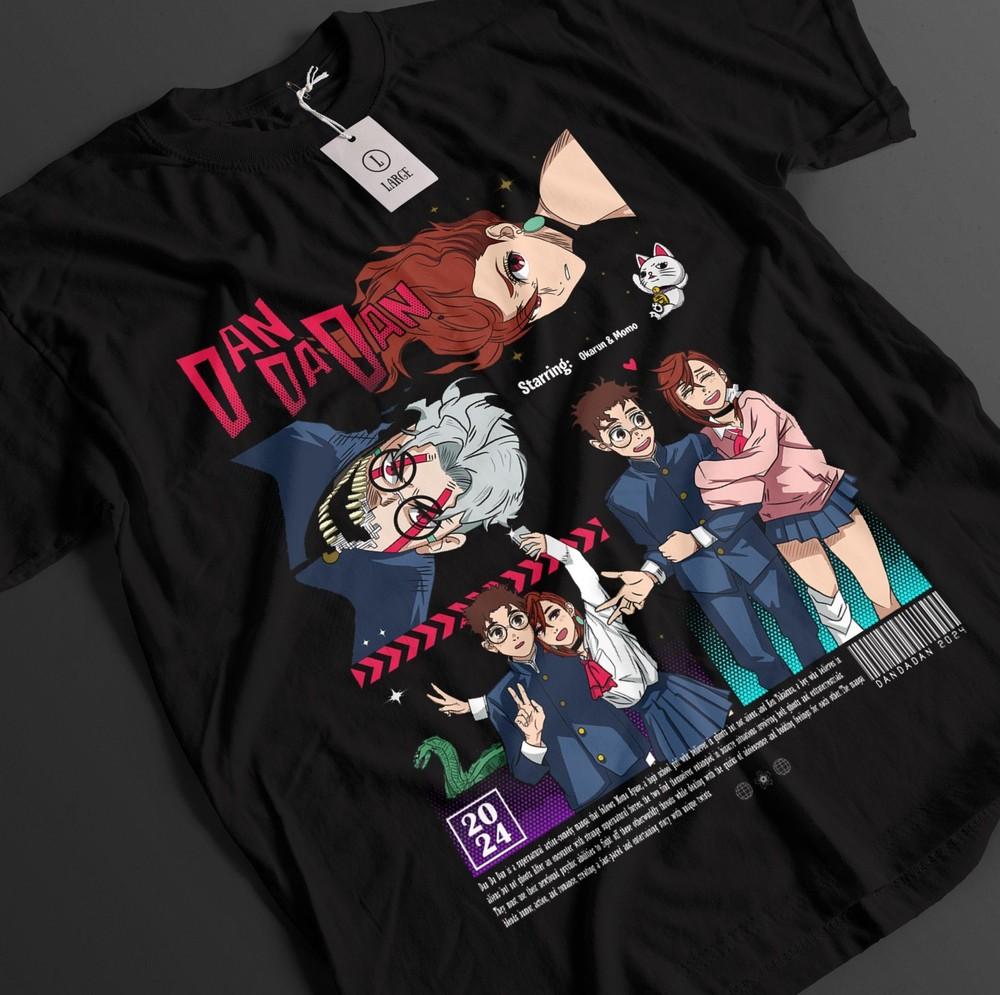 

Dandadan T-shirt Okarun Shirt Momo Seiko Ayase Top Aira Turbo Granny Unisex Tee 3XL