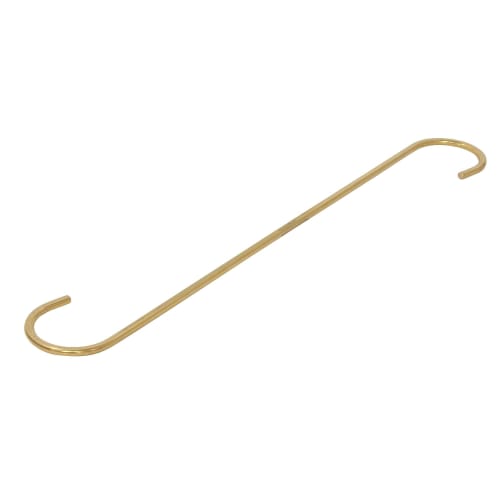 Waki Sangyo Kabette S-shaped Hooks, Wall Storage, Shelf, Brass, 300mm, KA-J63