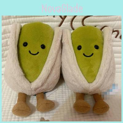 Pistachio Plush Toy Fruit Shape Soft Stuffed Doll For Kids Gift Collection