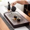 Natural Bamboo Chinese Tea Tray Rectangular Tea Storage Tray Mini Tea Drainage Board  Tea Room