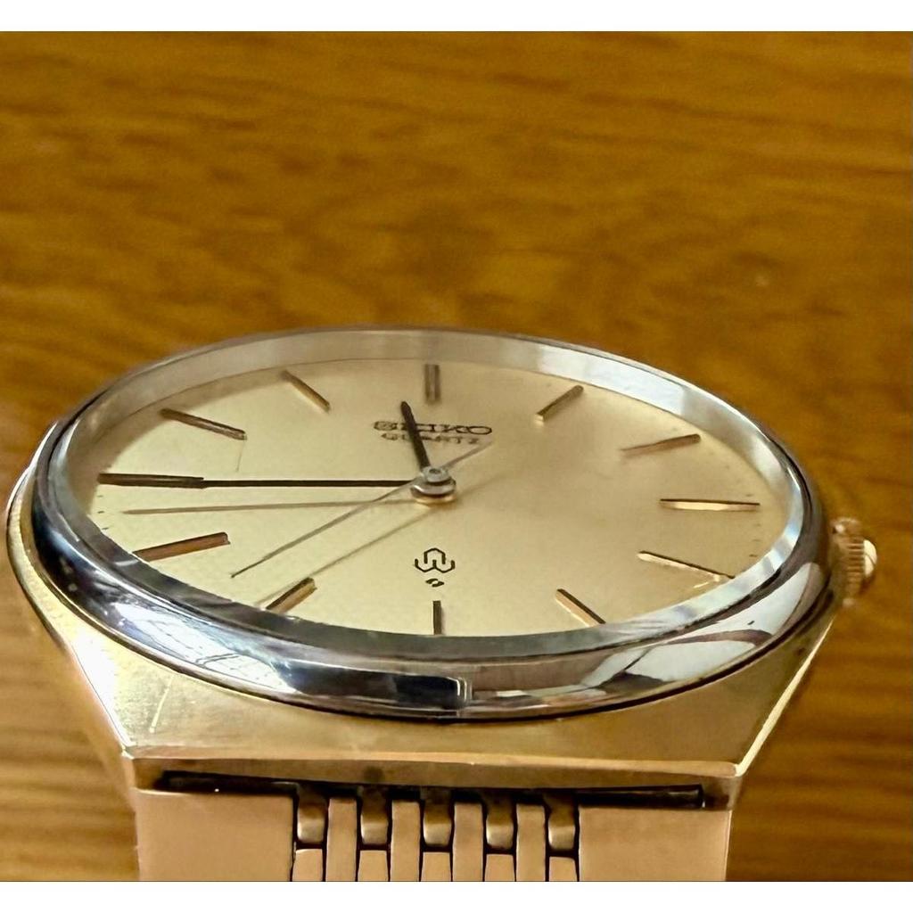 Used SEIKO QUARTZ 7830-0020 Gold Dial Vintage Men's Watch