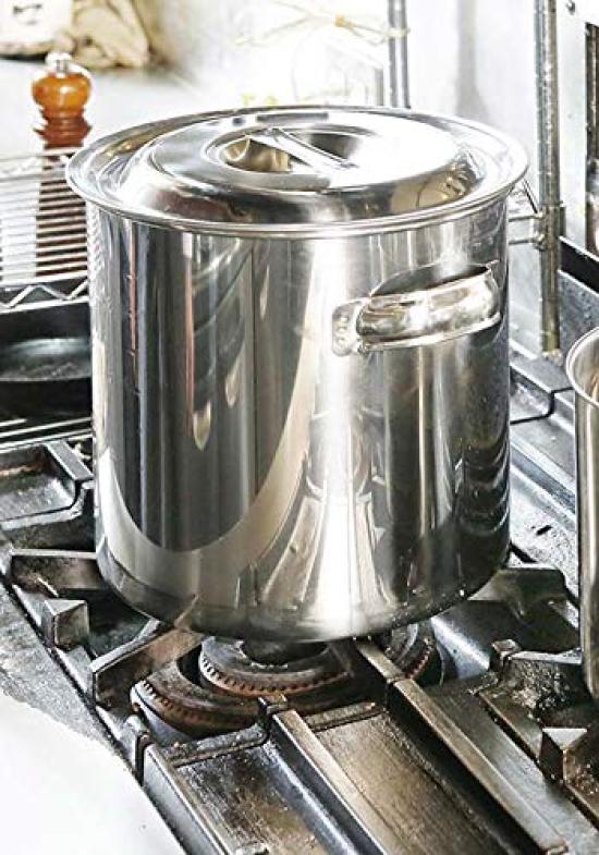 EBM Kitchen Pot 22cm with Plate 18-8 Pot/dish