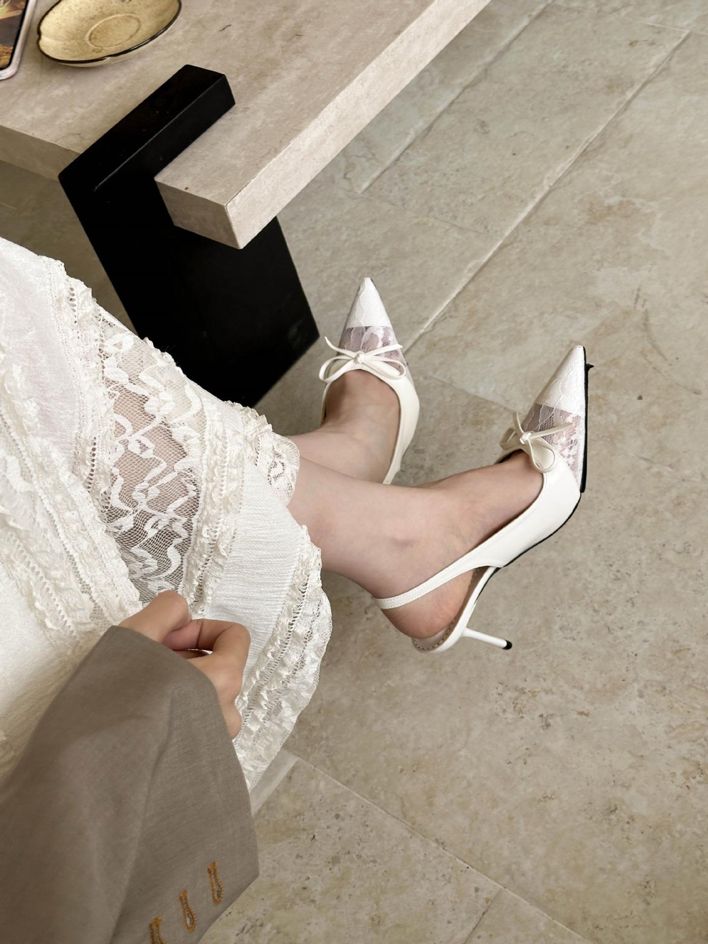 Women s Pointed Toe Spring French Style Stylish Elegant Pumps - Fashionable Footwear 35